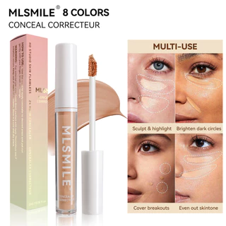 Corretivo Facial Mlsmile 8 Cores Corretivo Hidratante de Longa Duração Corretivo de Sombra Corporal para os Olhos