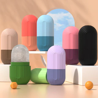 Rolo Facial De Gelo De 1 Unidade Para Contorno De Massageador De Inchaço , Reutilizável E À Prova De Vazamentos em Oferta na Shopee