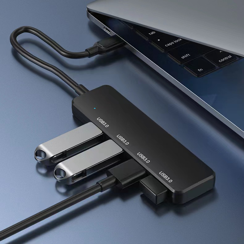 Hub USB 3.0 de 4 portas, Hub USB de dados ultrafinos, Estação de ...
