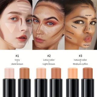 3,5g * 2 Bastão De Destaque De Cabeça Dupla , Características Faciais Tridimensionais , Corretivo De Sombra , Criar Cara Em V , Clarear A Cor Da Pele , Realçar E Reparar Aparência