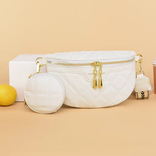 Bolsa De Couro Macio Feminino Novo 2023 Moda Estilo Coreano Cintura Saco Peito Senhoras
