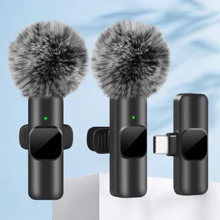 Mini Microfone Sem Fio De Lapela Para Smartphone PC Ensino De Jogos De Gravação De Áudio E Vídeo Vlog