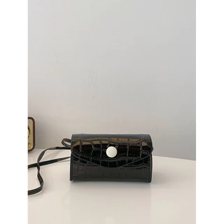 Contraste Cor Bolsa Mensageiro Mini Bolsa Pequena Saco Pequeno Padrão de Pedra Saco Pequeno Quadrado Saco Pequeno Quadrado Saco de Ombro Trendy