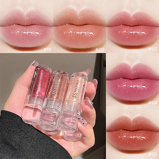 MANSLY Star Falling Sparkling Lip Glaze Gloss Atmosfera Brilho Labial Dudu Lábios De Vidro Pérola
