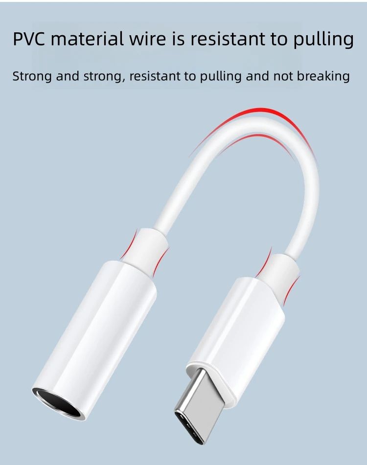 Adaptador de áudio Type-C para 3,5 mm com cabo | Shopee Brasil