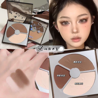 Paleta de Contorno de Três Cores Destaque Sombra de Três Cores Sombra de Três Cores Sombra de Três Cores Sombra de Três Cores Sombra de Três Cores Sombra de Três Cores Paleta Integrada de Brilho