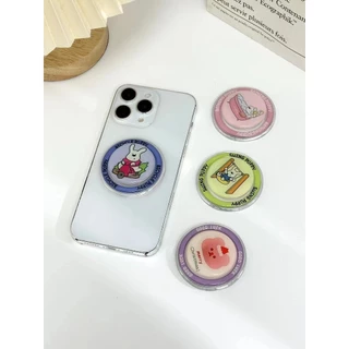 Suporte magnético do telefone móvel pasta retrátil multifuncional dobrável bonito dos desenhos animados verão masculino