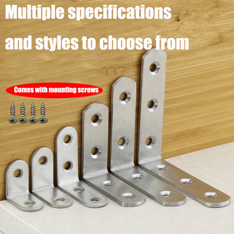 Aço angular de aço inoxidável, ângulo reto de 90 graus, suporte de ângulo reto de 90 graus, ângulo de conexão de móveis 