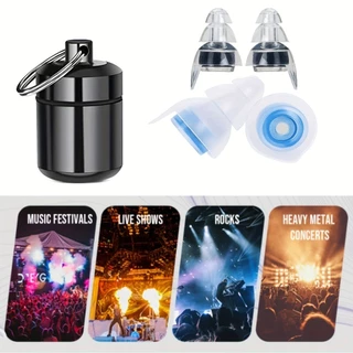 Tampões De Ouvido De Concerto De Alta Fidelidade , Música Reutilizáveis , Perfeitos Para Músicos , Festival , Djillos , Boates , Concertos , Bateristas , Motocicletas , Raves , Jogos E Outros Eventos Altos