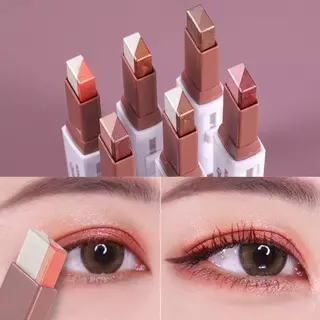 La Meila Caneta de sombra preguiçosa de duas cores perolada com brilho de um toque à prova d