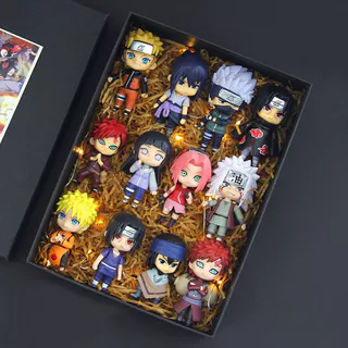 12 Unidades/Pacote 7cm Narut o Figura Anime Bonecas PVC Sasuke Gaara Itachi Coleção Modelo Ornamentos De Mesa Presentes