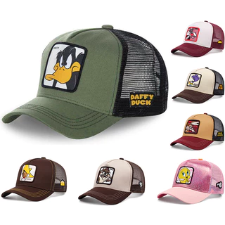 Boné De Beisebol Looney Tunes Cartoon Chapéu De Malha De Sombra casual Bugs Bunny TAZ daffy HAT