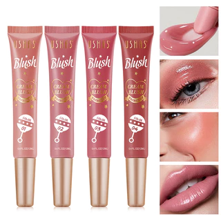 4 cores líquido Blush sombra lábio bochecha dupla utilização contorno Natural fino piscando alto