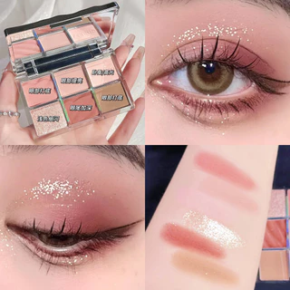 LEEINTO Thai Cool Spicy 6 Cores Paleta De Sombra Perolada Mate Fina Flash Brilhante Maquiagem Feminina Placa Colorida Integrada
