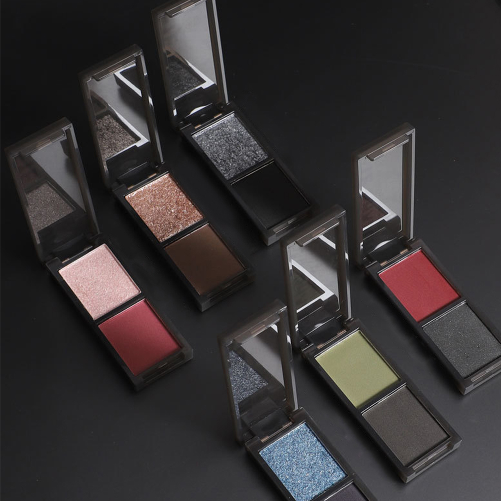 BIYA Cool Sombra Bicolor À Prova D'água Sweat Matte Pearl Polarizada Smoky Punk Goddess Lazy Eyeshadow