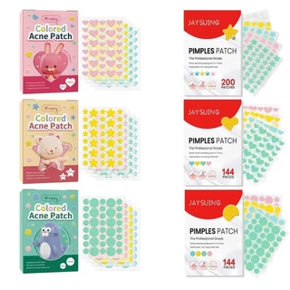 200 Pçs Estrela Espinha Remendo Acne Colorido Invisível Remoção Cuidados Com A Pele Adesivos Rosto Ponto Beleza Ferramenta De Maquiagem Ochendi