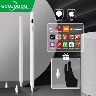 GOOJODOQ Para A + Pencil 1 2 Lápis De Caneta Universal Stylus iPad 2018 Air 2 Pro 11 12.9 Mesa IOS Android
