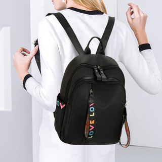 1PC Fashionable And Casual Solid Color Polyester Fiber Fabric De Fibra De Poliéster De Grande Capacidade Mochila Feminina À Prova De Respingos De Múltiplos Bolsos Para Viagem E Escola Compras0