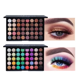 Paleta de Sombra Pérola Mate 40 Cores Sombra Terra Cor Paleta de Maquiagem Multicolor Fácil de Colorir Sombra Sombra Sombra Fácil de Colorir Paleta de Sombra