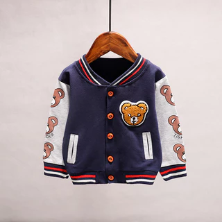 Primavera Outono Baby Outwear Meninos Casaco Infantil Meninas Roupas Infantis Baseball Camiseta Marca Toddler