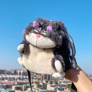 1 Pc Cute Mini Saco De Armazenamento Com Zíper De Algodão Preto Para Menina Senhora Viagens Ao Ar Livre
