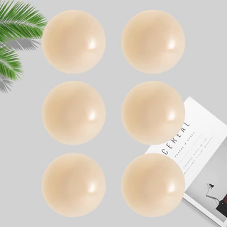 3 Pares De Adesivos De Peito De Silicone Sólido Autoadesivos Super Fortes Com Remendos Extensíveis , Pontos Antiprotrusã