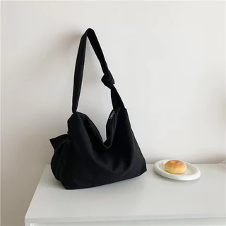 Bolsa de lona feminina bolsa de ombro de grande capacidade estudante All-Match bolsa de trabalho Commuter saco para fora
