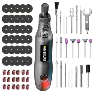 JANGKLIFE Mini Furadeira Sem Fio Ferramentas Elétricas 3.6V Broca Moedor Acessórios De Moagem Conjunto Caneta Gravura Pa