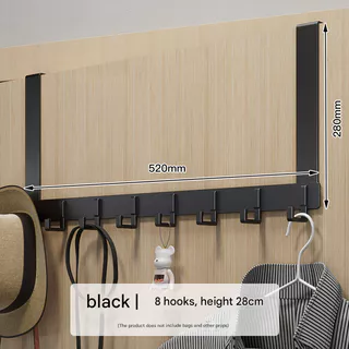 Gancho De Porta , Cabide De Suspensão Não Perfurado , rack De Armazenamento De Roupas De Entrada , Montado Na Parede , T