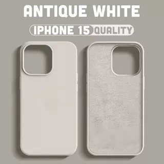 Capa De Silicone Sólida Para iPhone 16 Pro 13 Proteção Anti-Queda