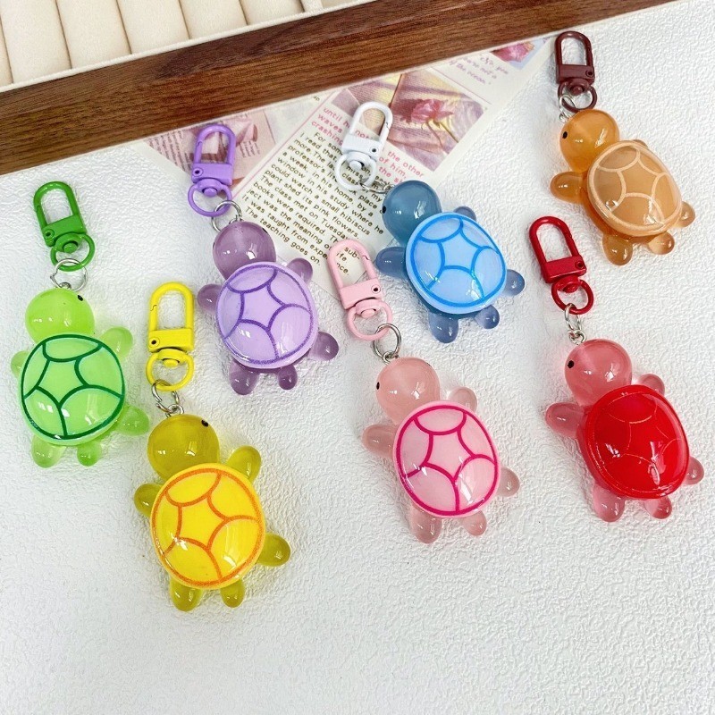 54 Mini Tartarughe Luminose In Resina - 6 Colori, 2 Dimensioni, Figurine Fluorescenti Per Decorazione Giardino, Micro Paesaggi E Terrari