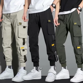 Outono E Inverno Marca De Moda Macacão Masculino Estilo Coreano Estudante Ins Super Popular Pikachu Calças plus Size Ten