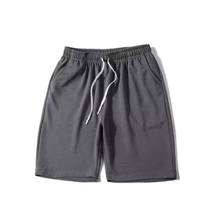 Shorts Casuais Masculinos Plus Size Com Cordão Curto Calças