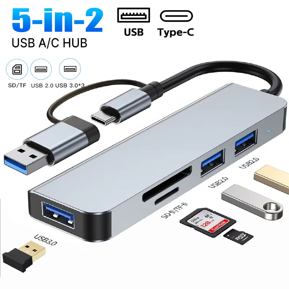 Divisor USB 5 Em 2 5 Gbps Transmissão De Alta Velocidade Tipo C Para ...