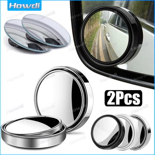 2 Unidades HD Espelho De Ponto Cego De Carro De Vidro Auto Motocicleta 360 ° Grande Angular Ajustável
