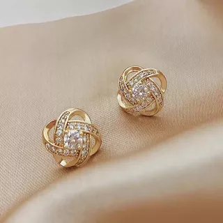 Brincos De Diamante De Água , Agulhas De Prata Femininas , Pequenos E Delicados , design De Nicho , Sensação Sofisticada