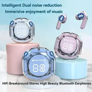 TWS T-8 Fone De Ouvido Sem Fio Bluetooth IPX4 LED Display Digital Hifi Enc Fones Com Redução De Ruído Esportivo Viva-Voz