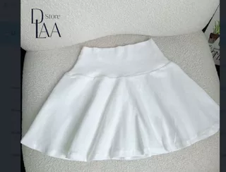 Saia Plissada Linha A Midi Para Mulheres Novo Verão Preto Plus Size Cintura Alta Emagrecimento Anti Brilho Curta