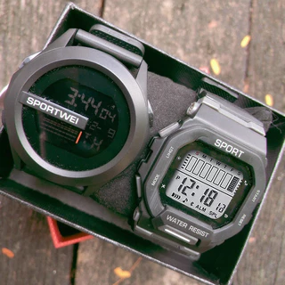 Relógio masculino compre 1 e ganhe 1 grátis despertador Original à prova d