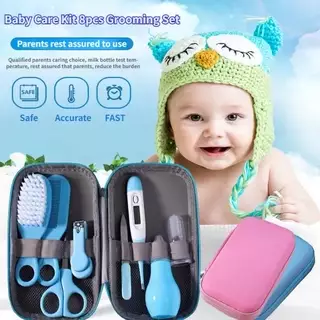 Conjunto De Cuidados Com O Bebê Beleza De 8 Peças Saco Aspirador nasal Termômetro Escova De Dentes Presente Para Recém-N