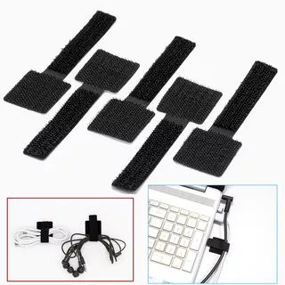 Armazenamento De Cabo De Dados De 20 Fios , Tiras De Velcro , Laços De Chicote De Cabos De Computador , Organizador Mesa