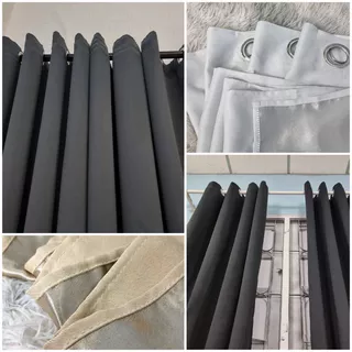 Prepare-se para cortinas pretas grátis, cortinas de cor lisa, portas, proteção ultravioleta.