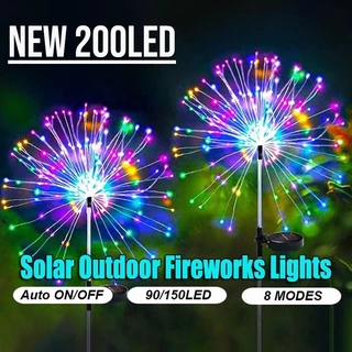200 LED Luzes Solares De Fogos De Artifício Ao Ar Livre Decorativas Solar À Prova Dwaterproof Água Festival Jardim Lâmpa