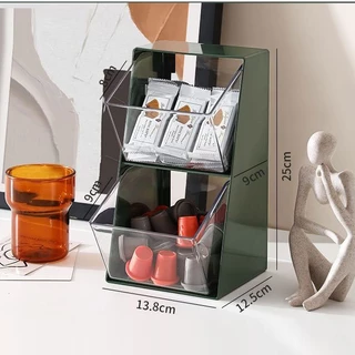 1 pc saco de chá caixa de armazenamento chá café cápsula Rack de armazenamento sala de chá transparente expositor pratel