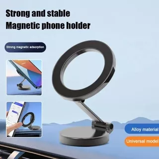 Universal Forte Suporte Magnético Do Telefone Painel Carro Metal Montagem Celular Rotação 360 Dobrável GPS Suportes No