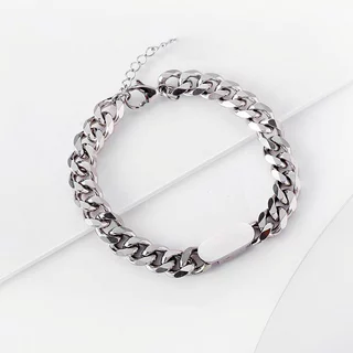 Hip-hop Na Moda Pulseira De Aço Titânio Personalizado Versátil Estilo Punk Masculino Feminino Mão Jóias BR5530