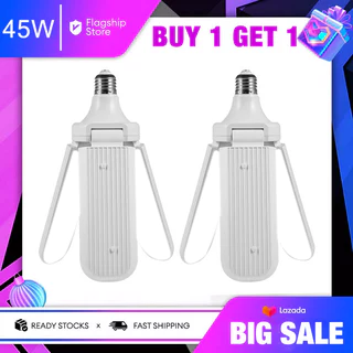 Compre Um E Ganhe Uma Lâmpada Dobrável De Três Folhas Grátis LED super Brilhante Iluminação Interna Doméstica e27 Parafu