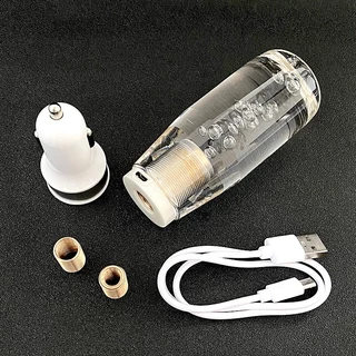 Cilindro De Cristal Transparente Cabeça De Mudança De Carro Multi-Cor Luz LED Onda Vara