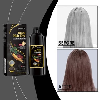 Shampoo Escurecimento De Cabelo Com Extrato He Shou Wu-Hidratante Profundo , Reparador E Suavizante Para Cabelos Natural