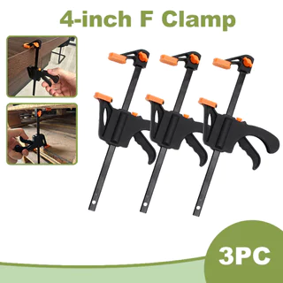 3 Pçs 4 Polegadas F-clip Náilon Rápido Carpintaria Clipe De Madeira Fixação De metal Ferramenta